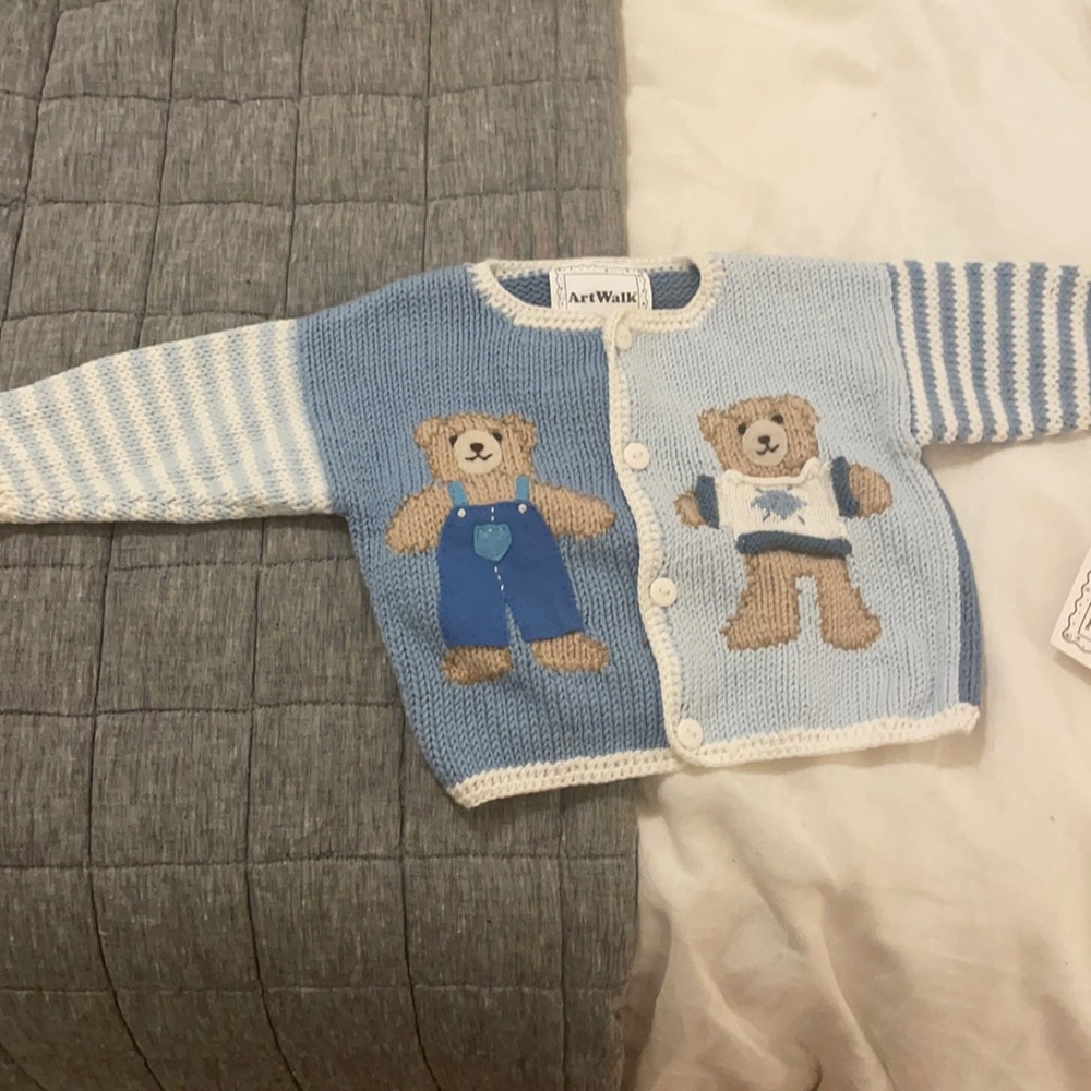 Bear knit sweater